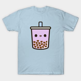 Cute Love Heart Bubble Tea T-Shirt